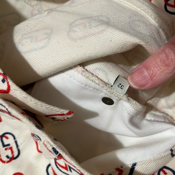 Gucci Logo Interlock twill denim shorts- Size 32 run small - Picture 4 of 10